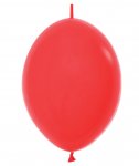 Fashion Colour Link-O-Loon Solid Red Latex Balloons 12" 50Pc