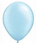 Qualatex 11" Round Pearl Light Blue Balloons 25 Pack