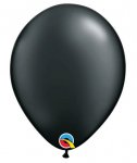 11" Round Pearl Onyx Black Qualatex Plain Balloon 100 Pack