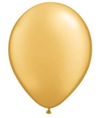 12" Premium Pearlized Balloons 8 Pack Gold Champagne