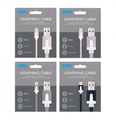 Lightning to USB Flat Cable 1M