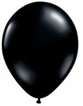 Qualatex 5" Round Onyx Black Plain Latex Balloons 100Ct
