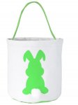 Easter Cotton Bucket With Green Bunny