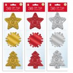 Glitter & Foil Tags 36 Pack