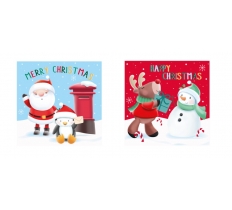 Christmas Santa & Friends Cards 20pk