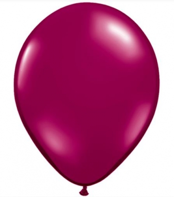 Jewel 11" Sparkling Burgundy Latex Balloons Pack Of 100