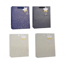 Gold Glitter Speckle Large Gift Bag 30x42x12cm