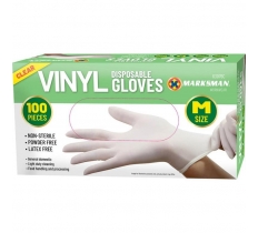 Clear Vinyl Powder Free Gloves Medium 100PC