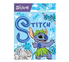 Disney Stitch Colouring Set