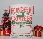 Reindeer Express 70 X50cm Sack ( Suitable For Sublimation )