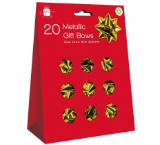 Gift Bows Gold 20 Pack