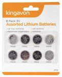 3V Lithium Batteries 8 Pack