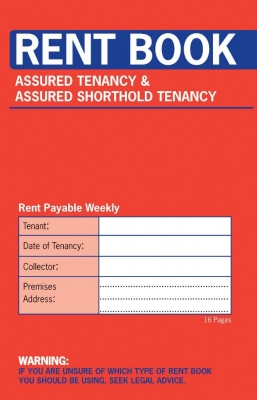 County Rent Books Assured Tenancy 100mm x 157mm