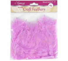 Eleganza Craft Marabout Feathers Mixed Sizes 3-8" 8G Bag Pa5