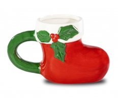 Christmas Santa's Boot Ceramic Mug