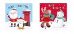 Christmas Santa & Friends Cards 20pk