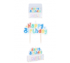 Happy Birthday Candle (8.3cm x 4cm)