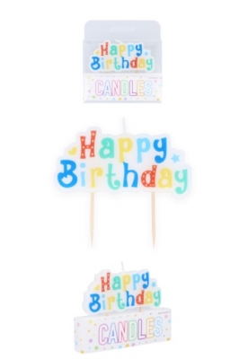 Happy Birthday Candle (8.3cm x 4cm)