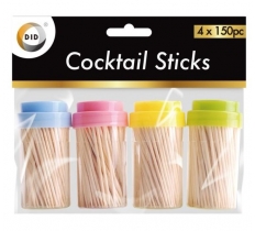 4 X150Pc Cocktail Sticks