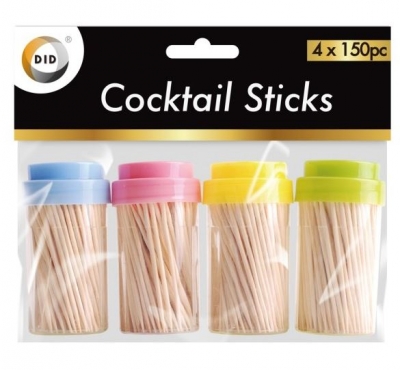 4 X150Pc Cocktail Sticks