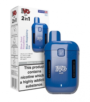 IVG Air 1200 Rechargeable 2 in 1 Vape Blue Starter Kit