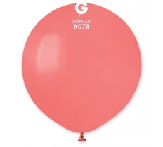 Gemar 19" Pack Of 25 Latex Balloons Corallo #078