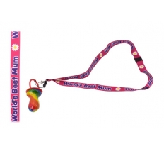 Dummy Worlds Best Mum Lanyard With Rock