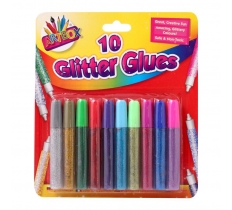 Tallon Assorted Colour Glitter Glue Pens 10 Pack