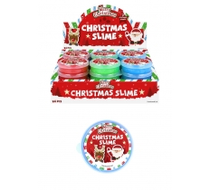 Christmas Slime Tubs 7cm x 2cm ( Assorted Colours )