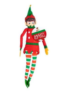 Christmas Naughty Elf Doll 12"