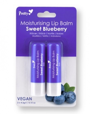 Pretty Moisturising Lip Balm Sweet Blueberry