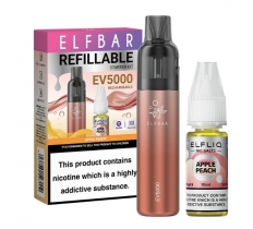 Elf Bar EV5000 Refillable Vape Apple Peach