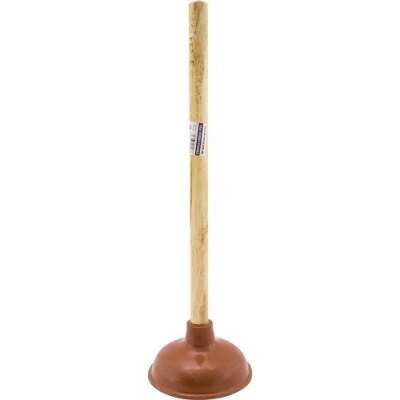 Wooden Handle Sink Plunger 15cm