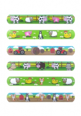 Farm Animal Snap Bracelets 22cm X 120 ( 15p Each )