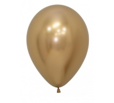 Sempertex 12" Reflex Gold Latex Balloons 12 Pack