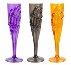 Halloween Scary Skeleton Flute 3 Assorted Colours