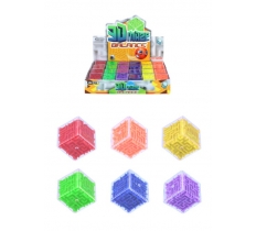 Mini 3D Puzzle Maze Cubes (2.8cm) 6 Assorted Colours