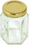 Tala Hexagonal Jar Gold Screw Lid 110ml / 4oz