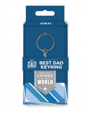 Worlds Best Dad Metal Keyring