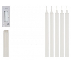 White Household Candles 8" 5 Pack