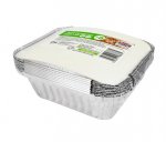 Medium Foil Conatiners With Lid 8 Pack