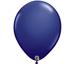 Qualtex 11" Round Navy Plain Latex Balloons 25 Pack