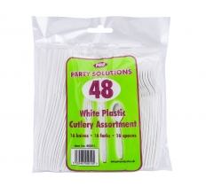 Assorted Plastic Cutlery 48 Pack