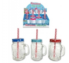 Christmas Glass Mason Drinking Jars