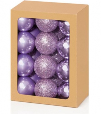 Lilac Multi Finish Balls 30mm ( 24 Pack )