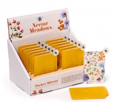 Nectar Meadows Bee Pocket Mirror in Sleeve