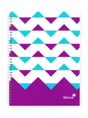 Silvine A4 Twinwire Stripes Notebook 75Gsm 160 Pages