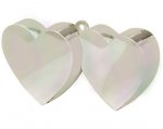 Iridescent Double Heart Balloon Weights 170g / 6oz