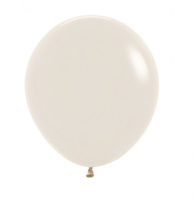 Sempertex 18" Pastel Dusk Cream Latex Balloons 25Pack