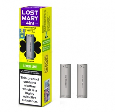 Lost Mary 4 In 1 Prefilled Vape Pod Lemon Lime x 10